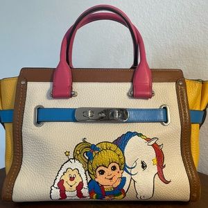 Coach Colorblock Swagger with Hand Painted Rainbow Brite 🌈